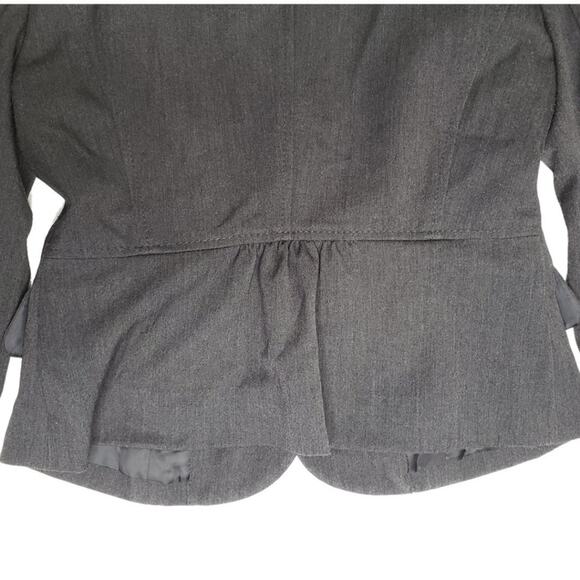 Studio 400 Charcoal Gray Princess Cut Sweet Suit Jacket Size 0 XS - Picture 4 of 6